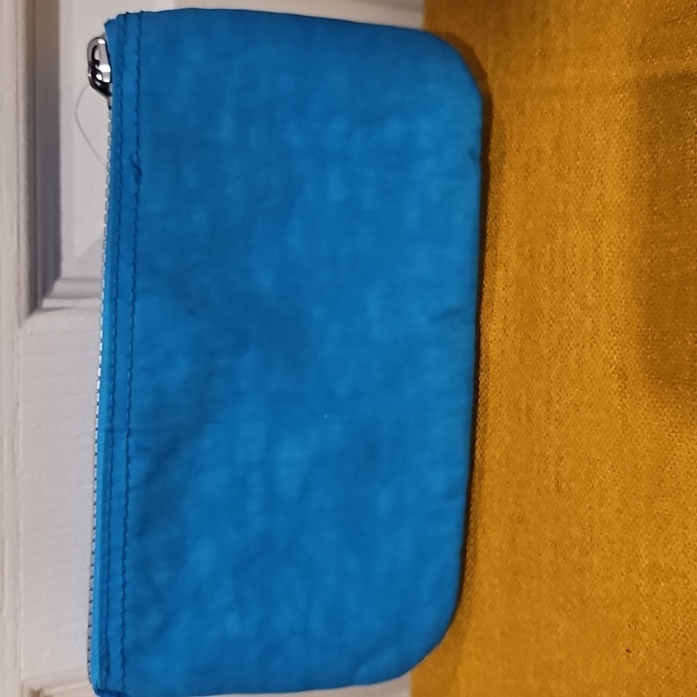 Kipling Creativity L Large Accessory Pouch Polyamide In Deep Sky EUC - Picture 2 of 11